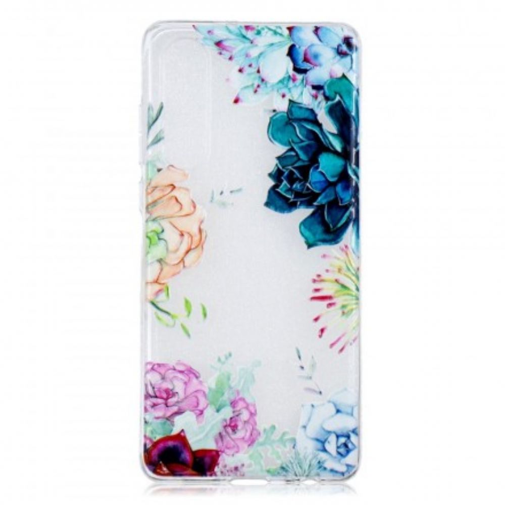 Hoesje voor Huawei P30 Naadloze Aquarelbloemen