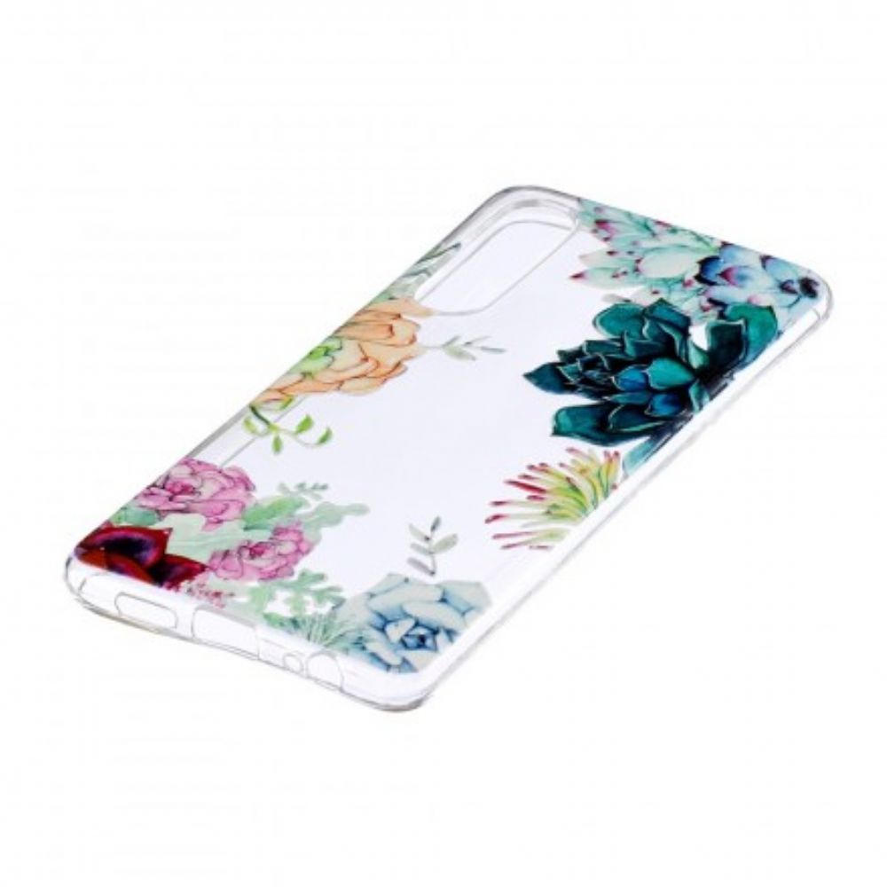 Hoesje voor Huawei P30 Naadloze Aquarelbloemen