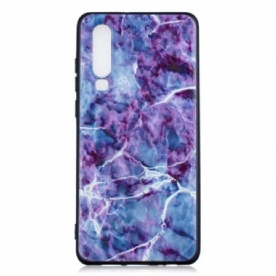 Hoesje voor Huawei P30 Paars Marmer