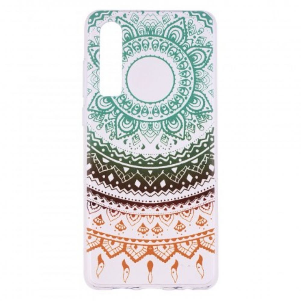 Hoesje voor Huawei P30 Transparante Gekleurde Mandala