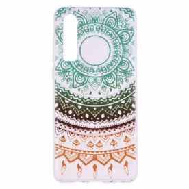 Hoesje voor Huawei P30 Transparante Gekleurde Mandala