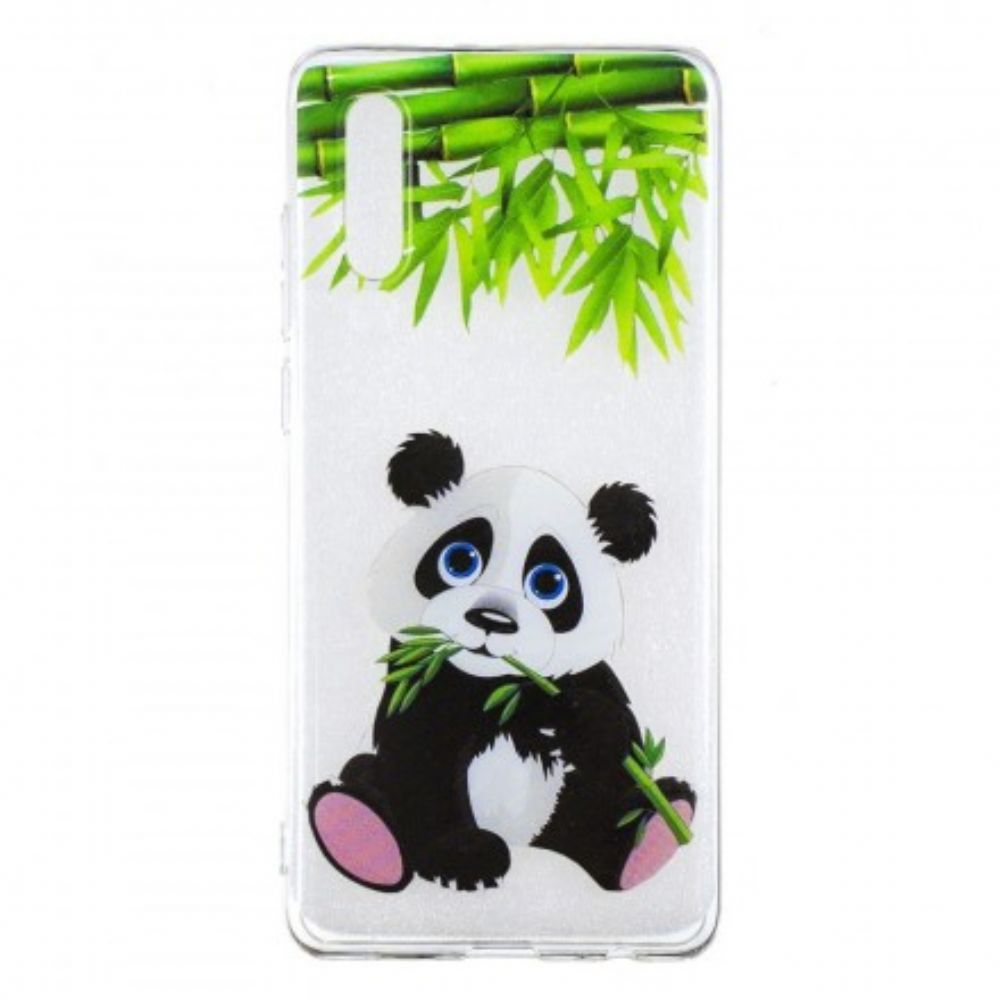 Hoesje voor Huawei P30 Transparante Panda Eat