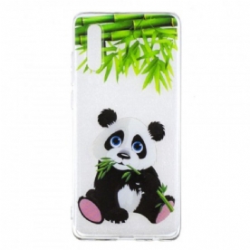 Hoesje voor Huawei P30 Transparante Panda Eat