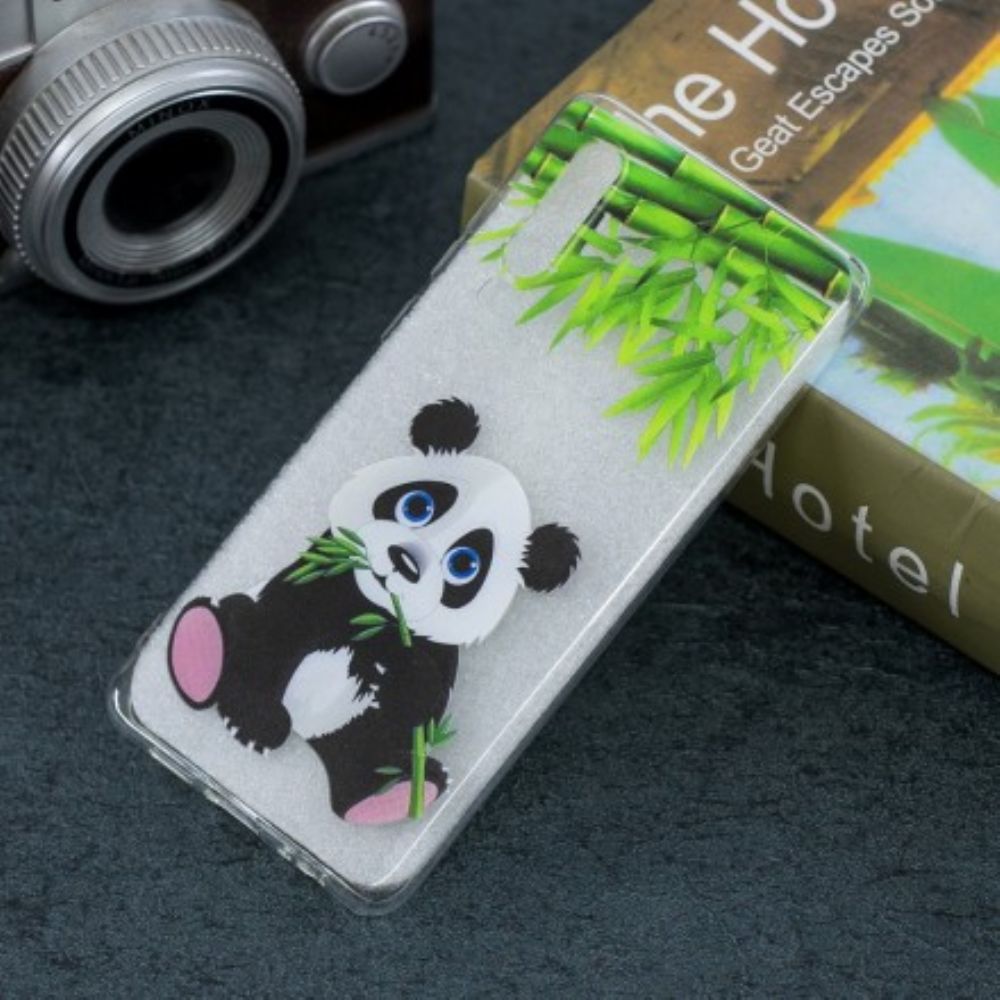 Hoesje voor Huawei P30 Transparante Panda Eat