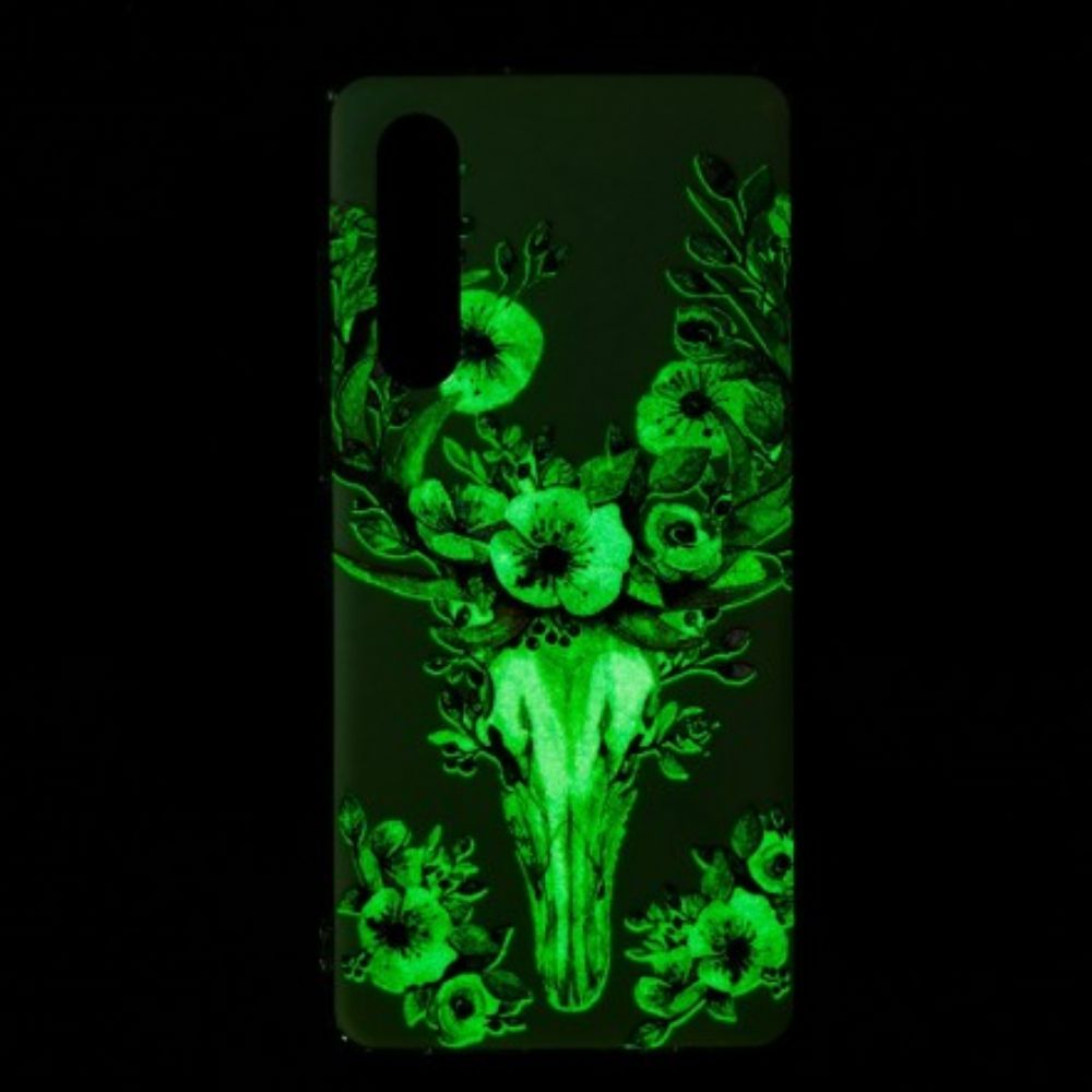 Telefoonhoesje voor Huawei P30 Fluorescerende Bloem Eland