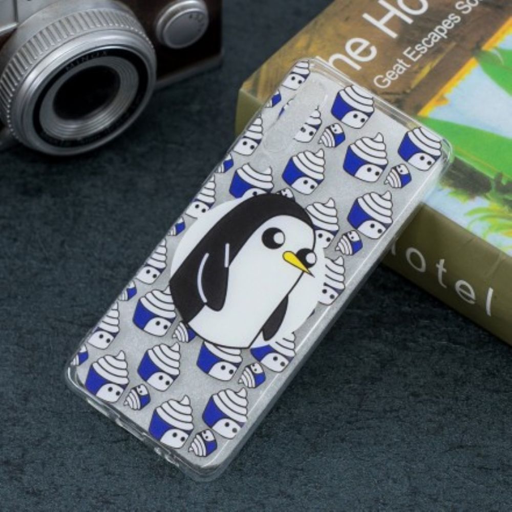 Telefoonhoesje voor Huawei P30 Transparante Pinguïns