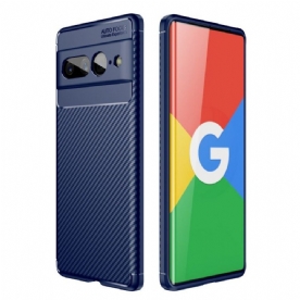 Hoesje voor Google Pixel 7 Pro Flexibele Koolstofvezeltextuur