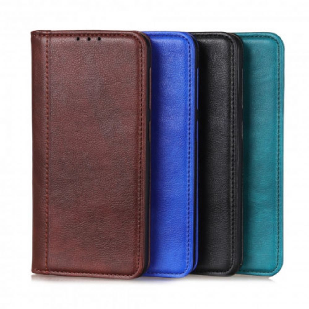 Bescherming Hoesje voor Sony Xperia 10 III Folio-hoesje Elegance Split Litchi Leer