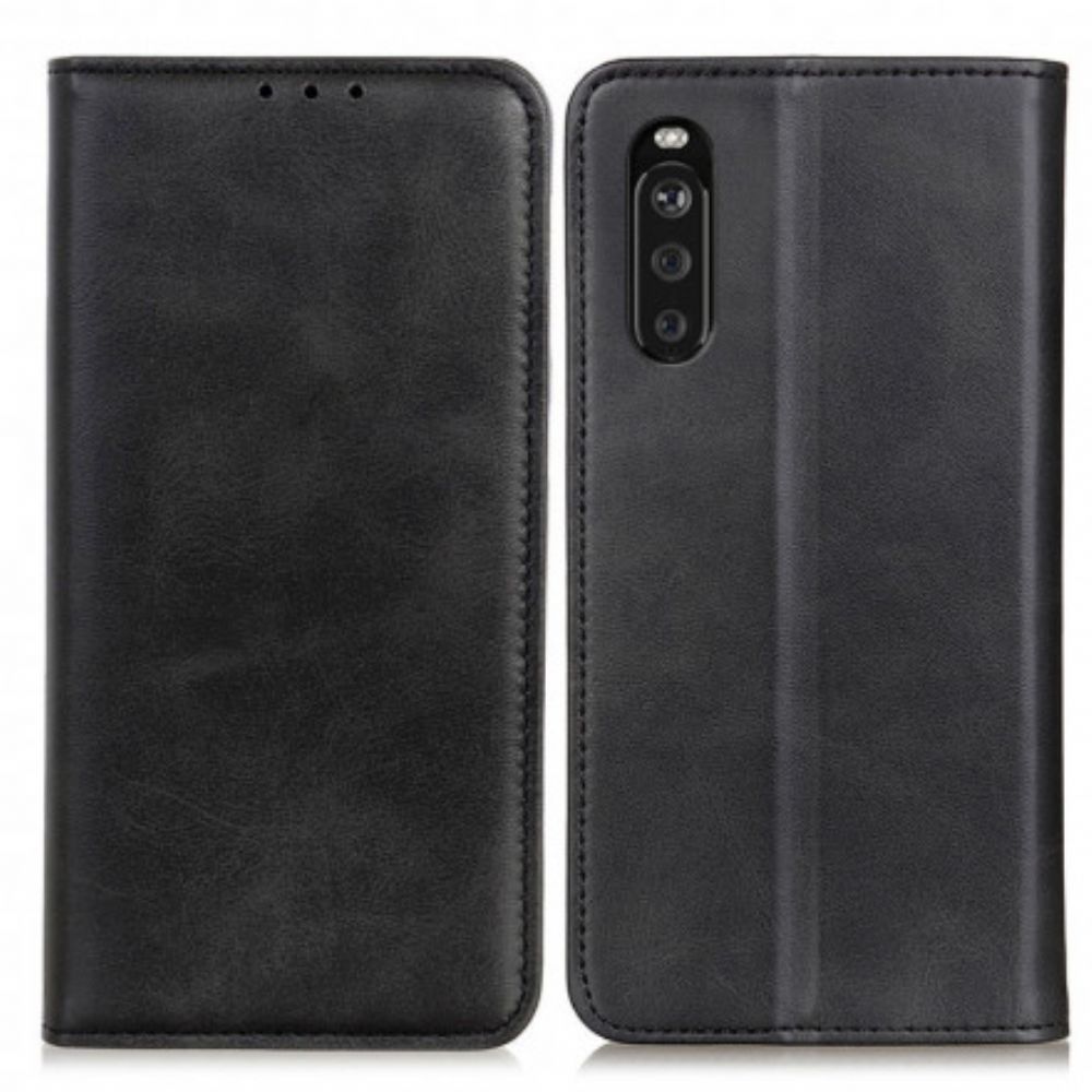 Bescherming Hoesje voor Sony Xperia 10 III Folio-hoesje Elegantie Splitleer