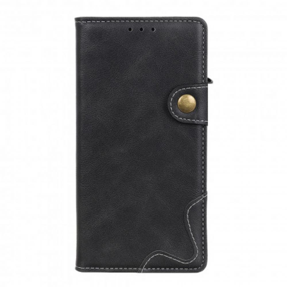 Flip Case voor Sony Xperia 10 III Artistieke Knoop En Naden