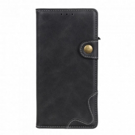 Flip Case voor Sony Xperia 10 III Artistieke Knoop En Naden