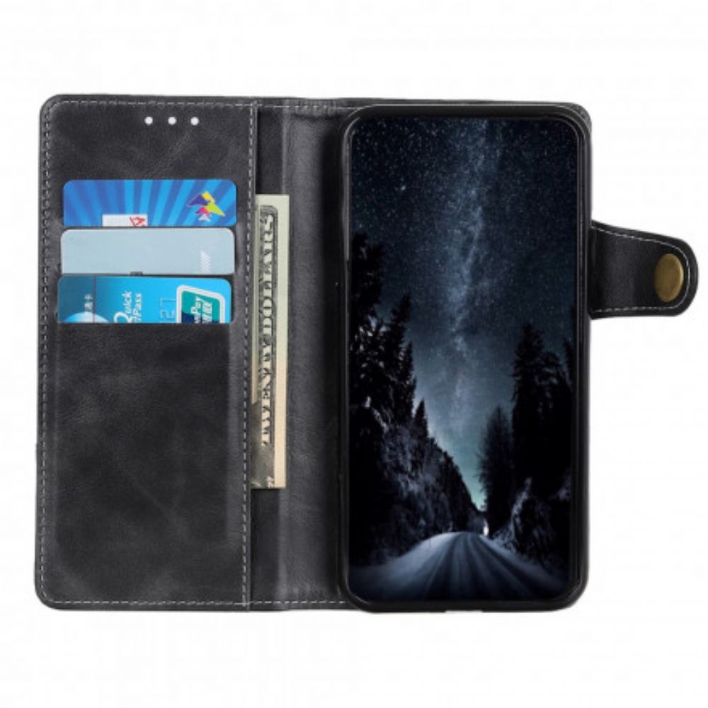 Flip Case voor Sony Xperia 10 III Artistieke Knoop En Naden