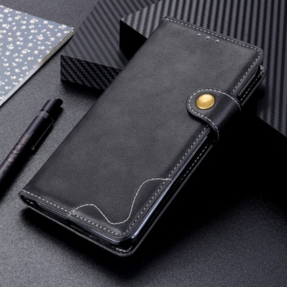 Flip Case voor Sony Xperia 10 III Artistieke Knoop En Naden