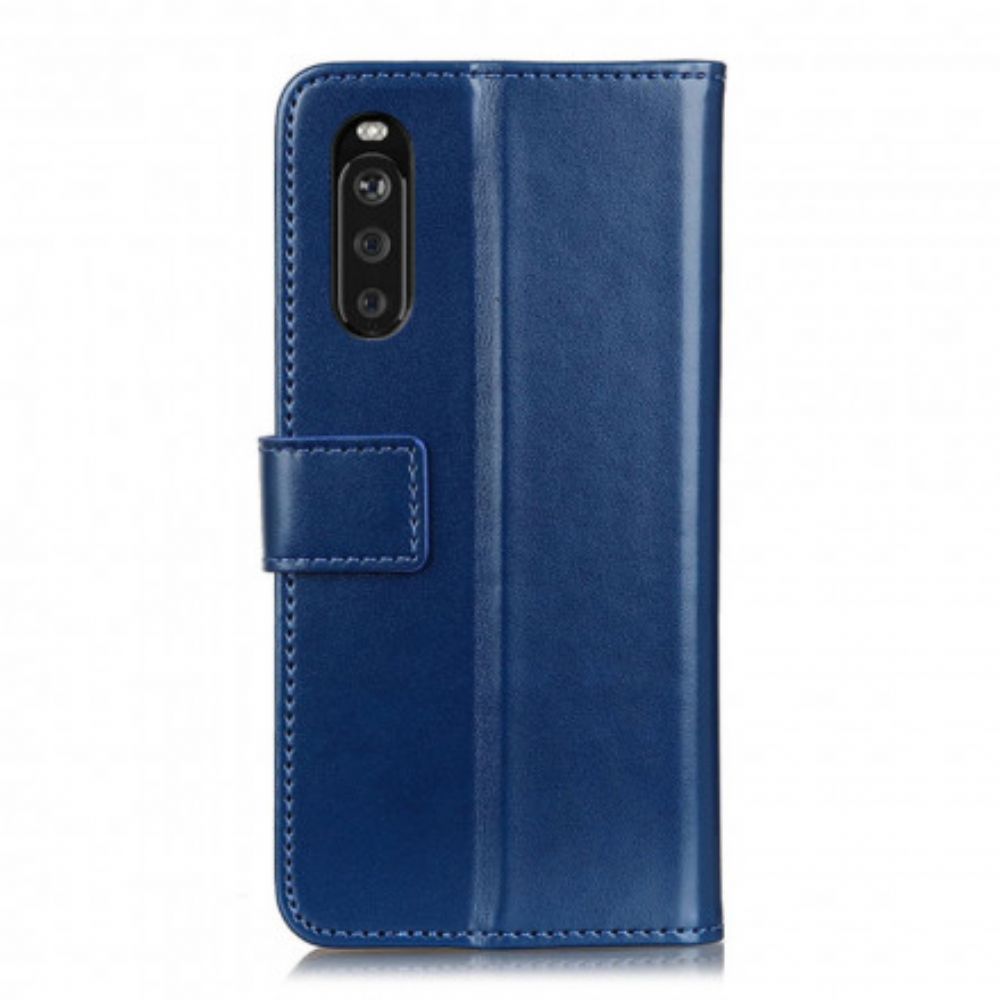 Flip Case voor Sony Xperia 10 III Driekleurig Leereffect