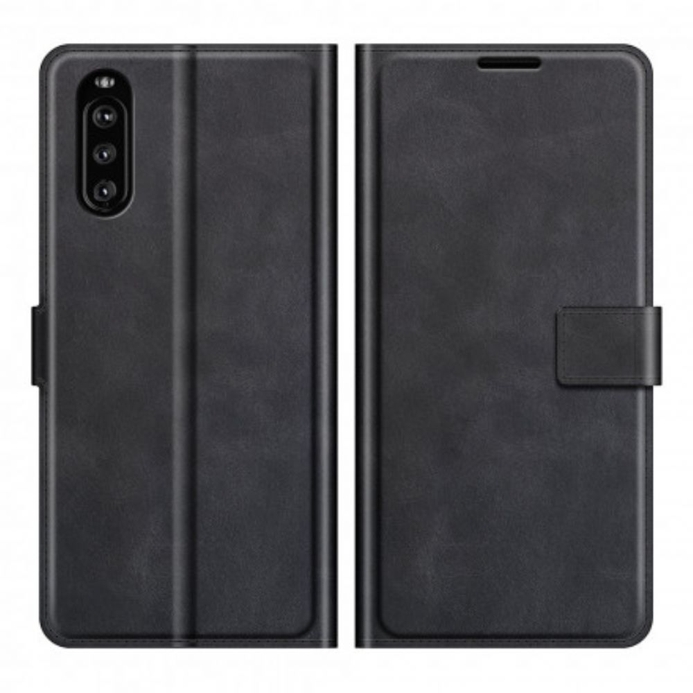 Folio-hoesje voor Sony Xperia 10 III Extreem Slank Leereffect