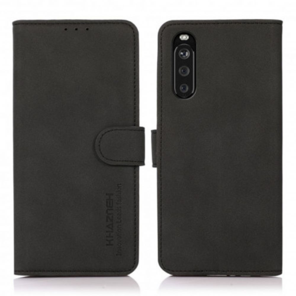 Folio-hoesje voor Sony Xperia 10 III Khazneh Mode Leereffect