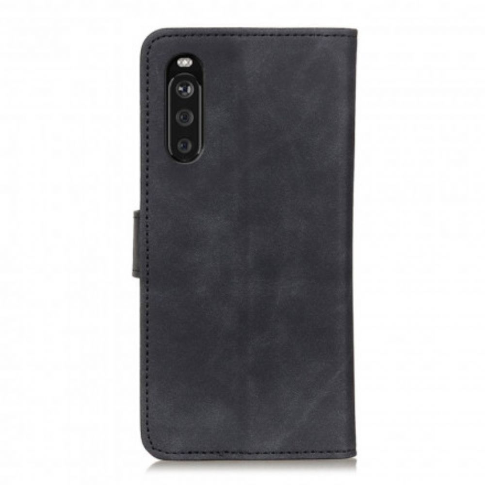 Folio-hoesje voor Sony Xperia 10 III Vintage Khazneh Leereffect