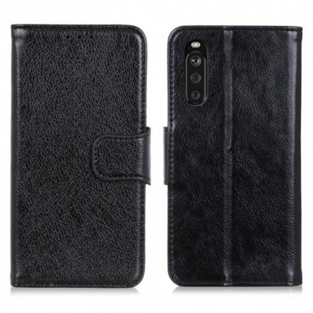 Leren Hoesje voor Sony Xperia 10 III Gesplitst Nappaleer