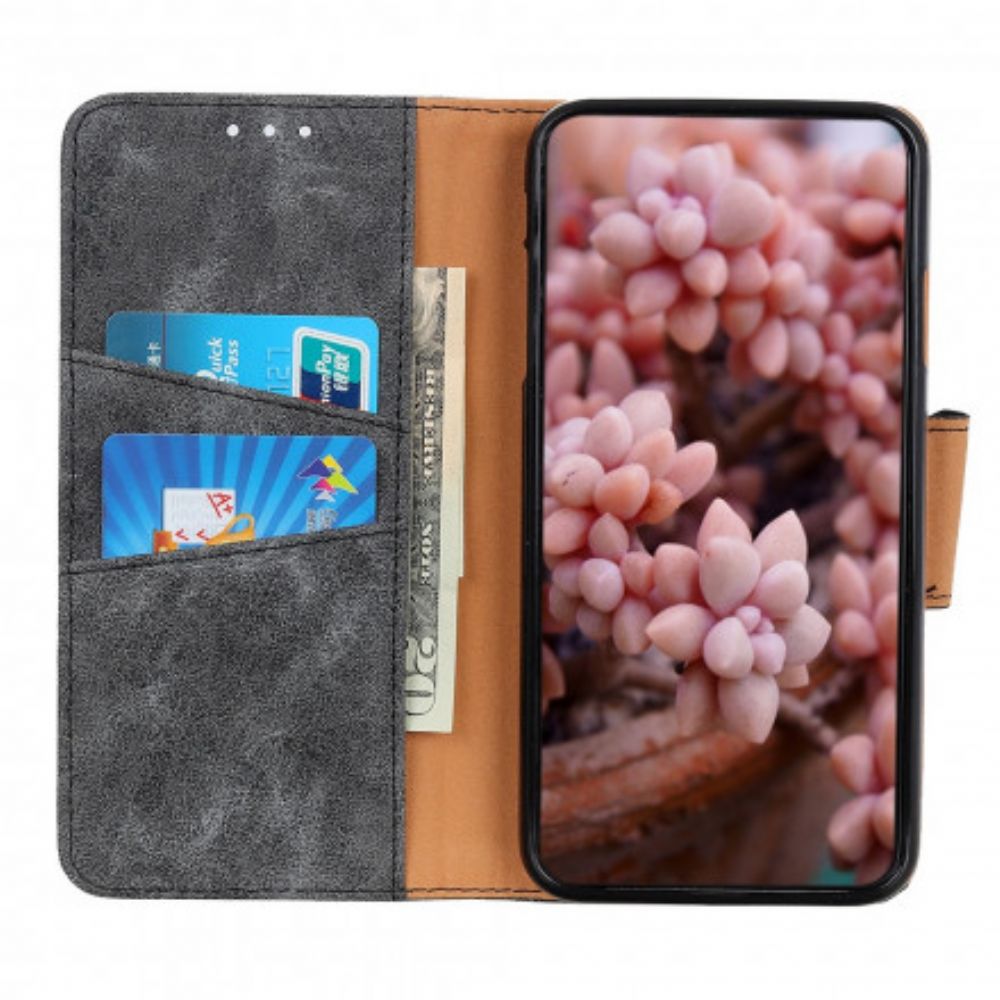 Leren Hoesje voor Sony Xperia 10 III Vintage Splitleer