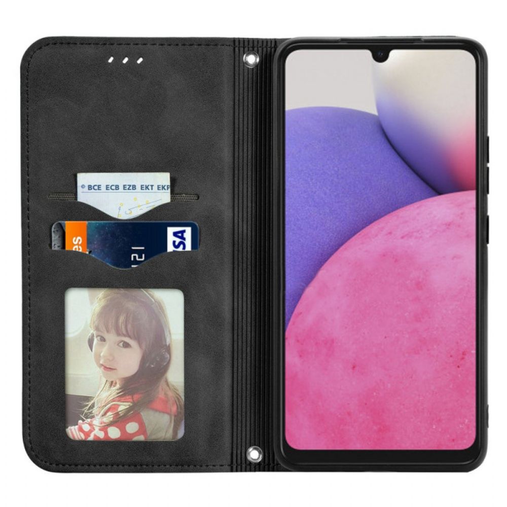 Bescherming Hoesje voor Samsung Galaxy A13 Folio-hoesje Vintage Ontwerp