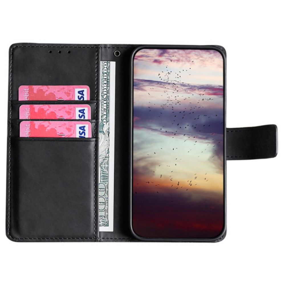 Folio-hoesje voor Samsung Galaxy A13 Krokodillenleereffect