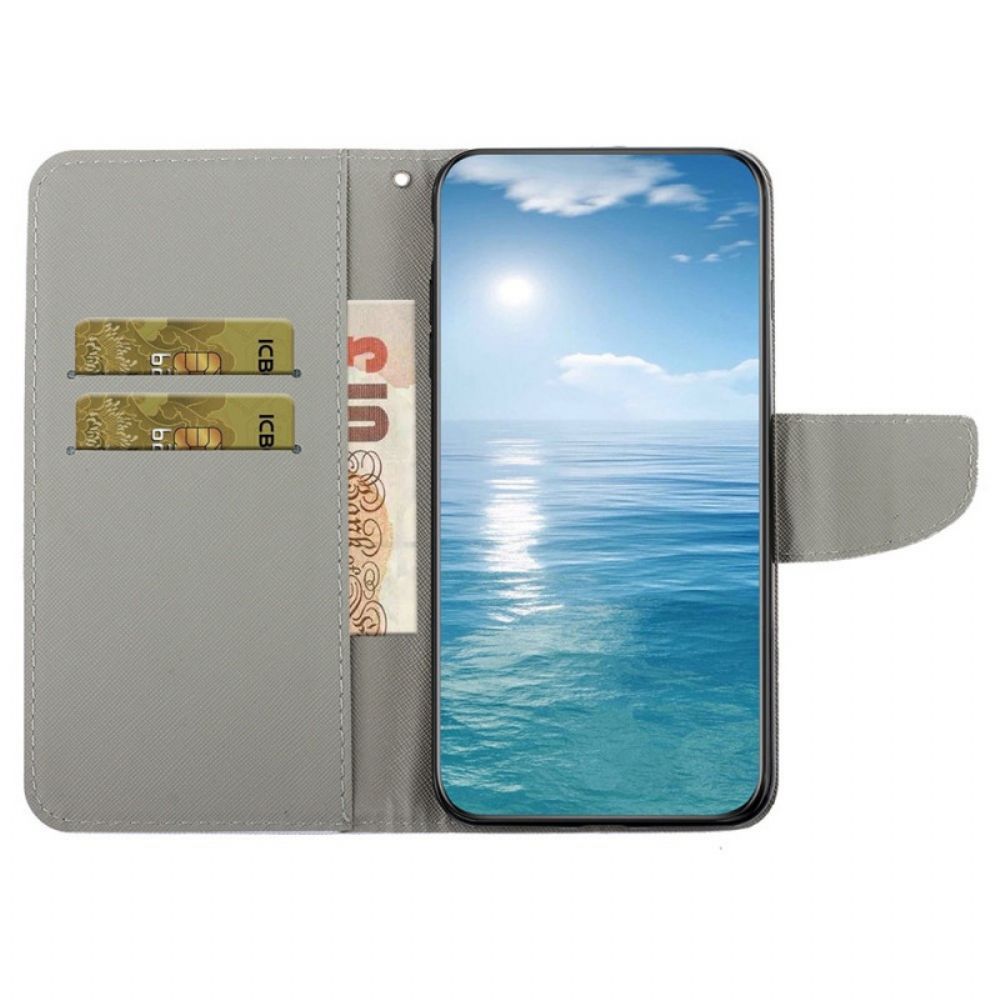 Folio-hoesje voor Samsung Galaxy A13 Patchwork Met Riem