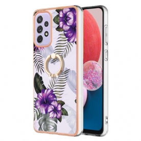 Hoesje voor Samsung Galaxy A13 Bloemen Met Ringondersteuning