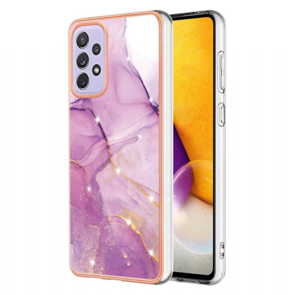 Hoesje voor Samsung Galaxy A13 Flexibel Siliconenmarmer