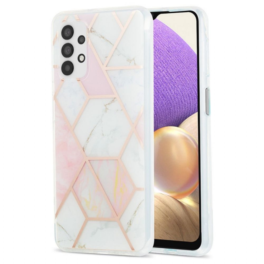 Hoesje voor Samsung Galaxy A13 Geweigerd Marmer