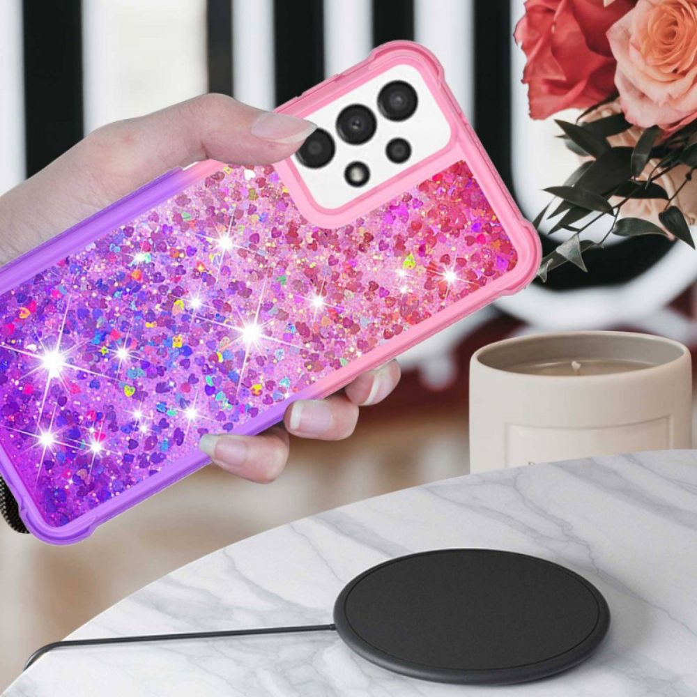 Hoesje voor Samsung Galaxy A13 Kleur Pailletten