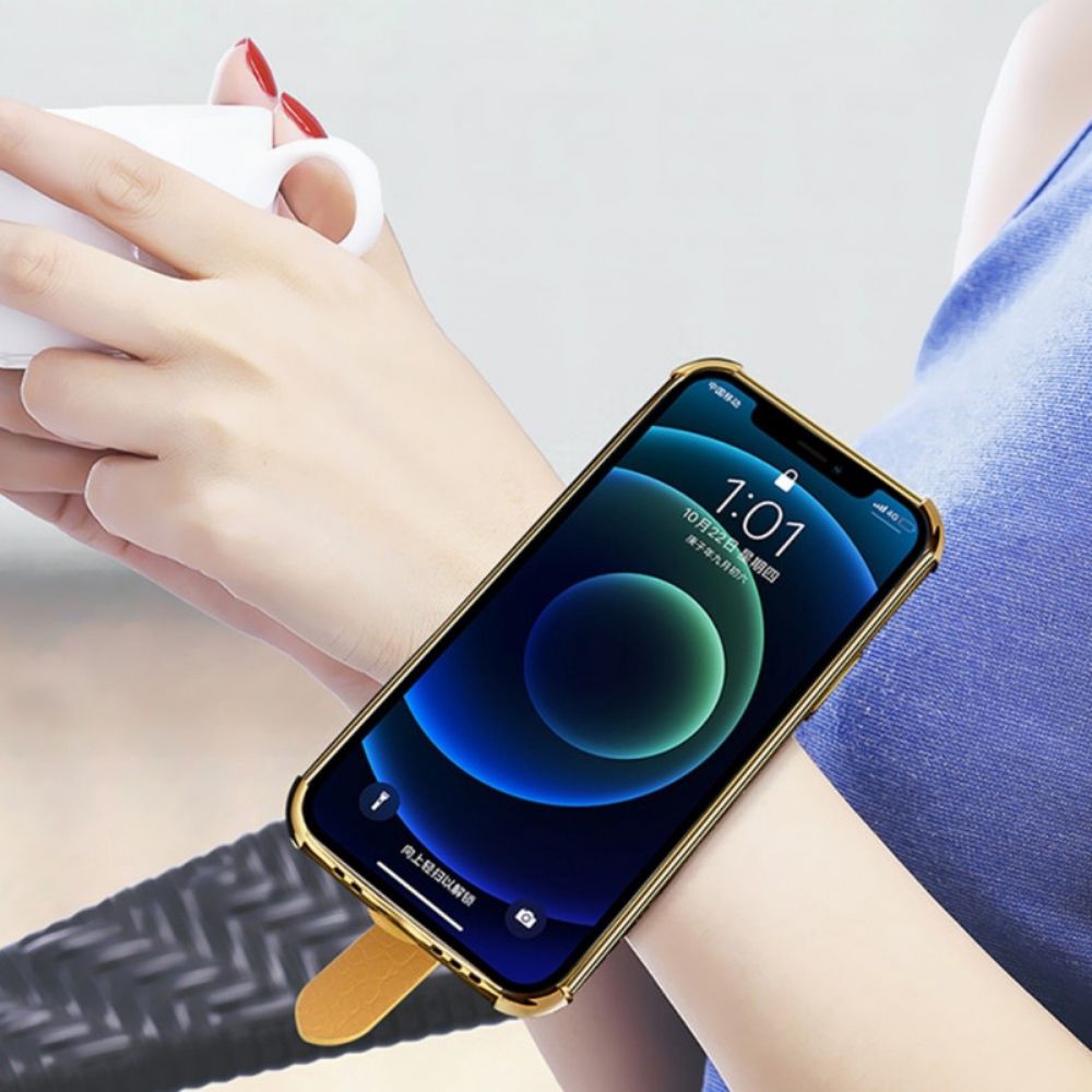 Hoesje voor Samsung Galaxy A13 Krokodilstijl Met Steunriem