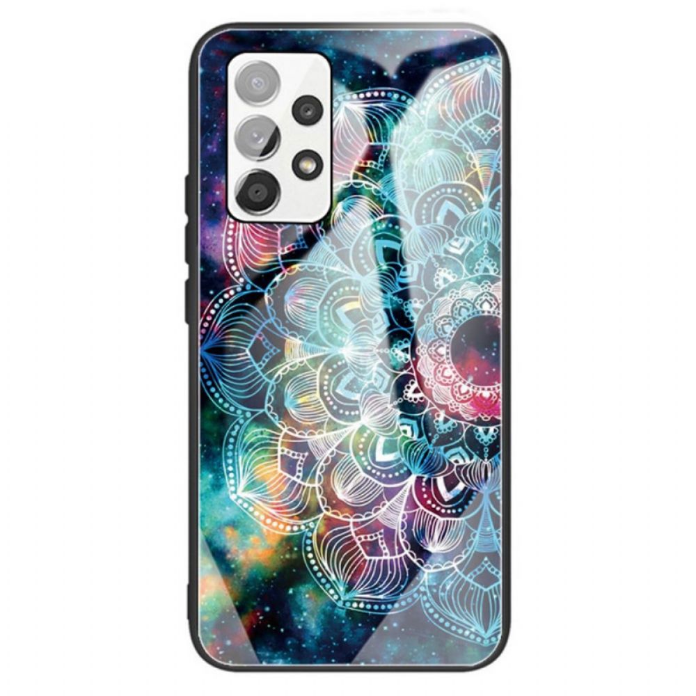 Hoesje voor Samsung Galaxy A13 Mandala Van Gehard Glas