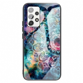 Hoesje voor Samsung Galaxy A13 Mandala Van Gehard Glas