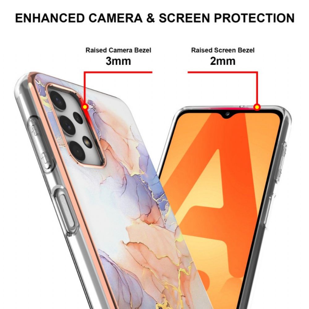 Hoesje voor Samsung Galaxy A13 Marmeren Aquarel