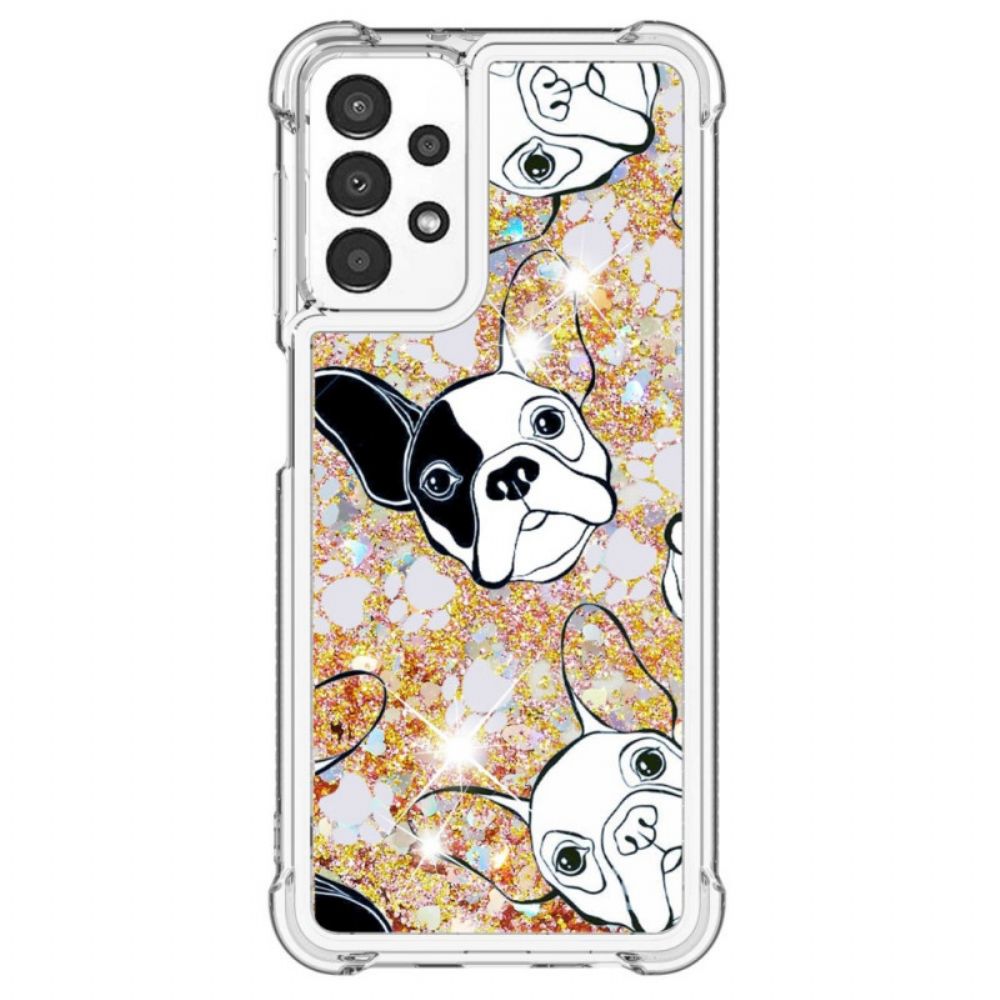 Hoesje voor Samsung Galaxy A13 Meneer Glitterhond