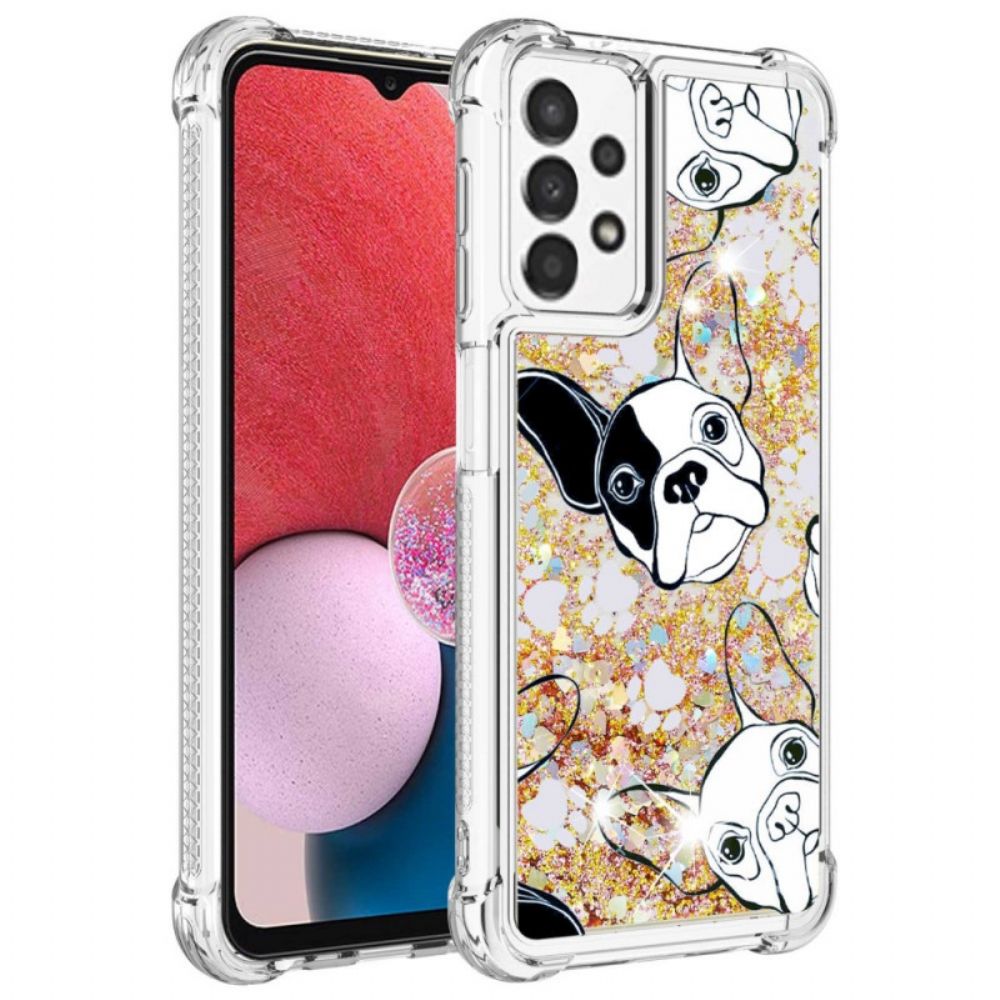 Hoesje voor Samsung Galaxy A13 Meneer Glitterhond