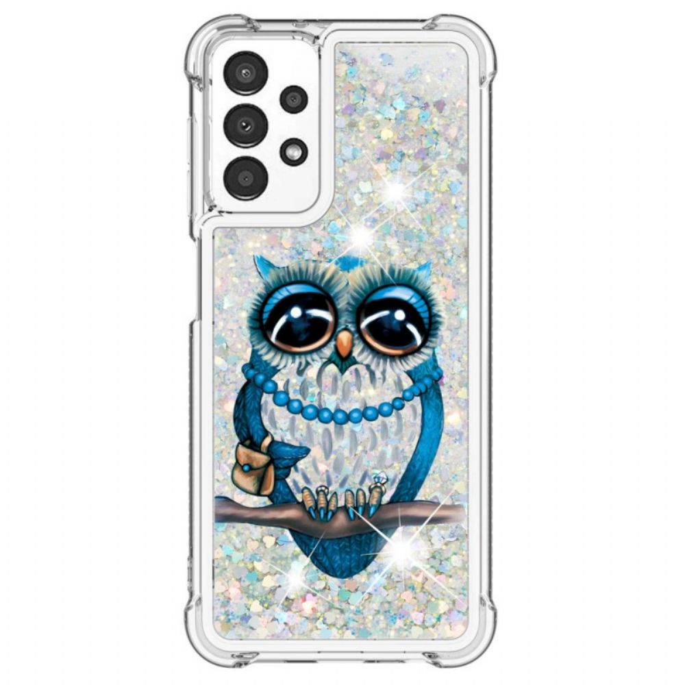 Hoesje voor Samsung Galaxy A13 Miss Glitteruil