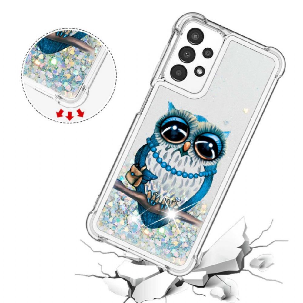 Hoesje voor Samsung Galaxy A13 Miss Glitteruil