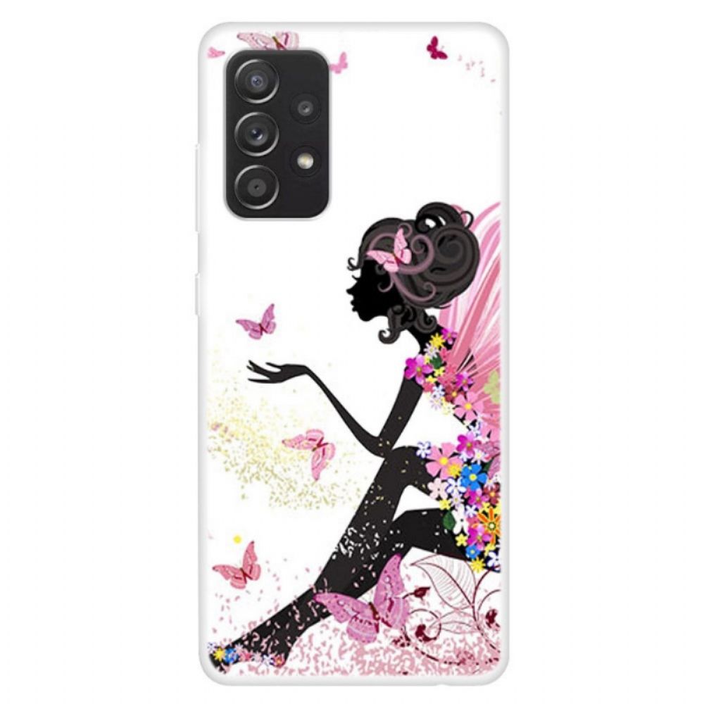 Hoesje voor Samsung Galaxy A13 Vlinder Dame