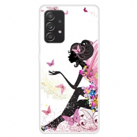 Hoesje voor Samsung Galaxy A13 Vlinder Dame