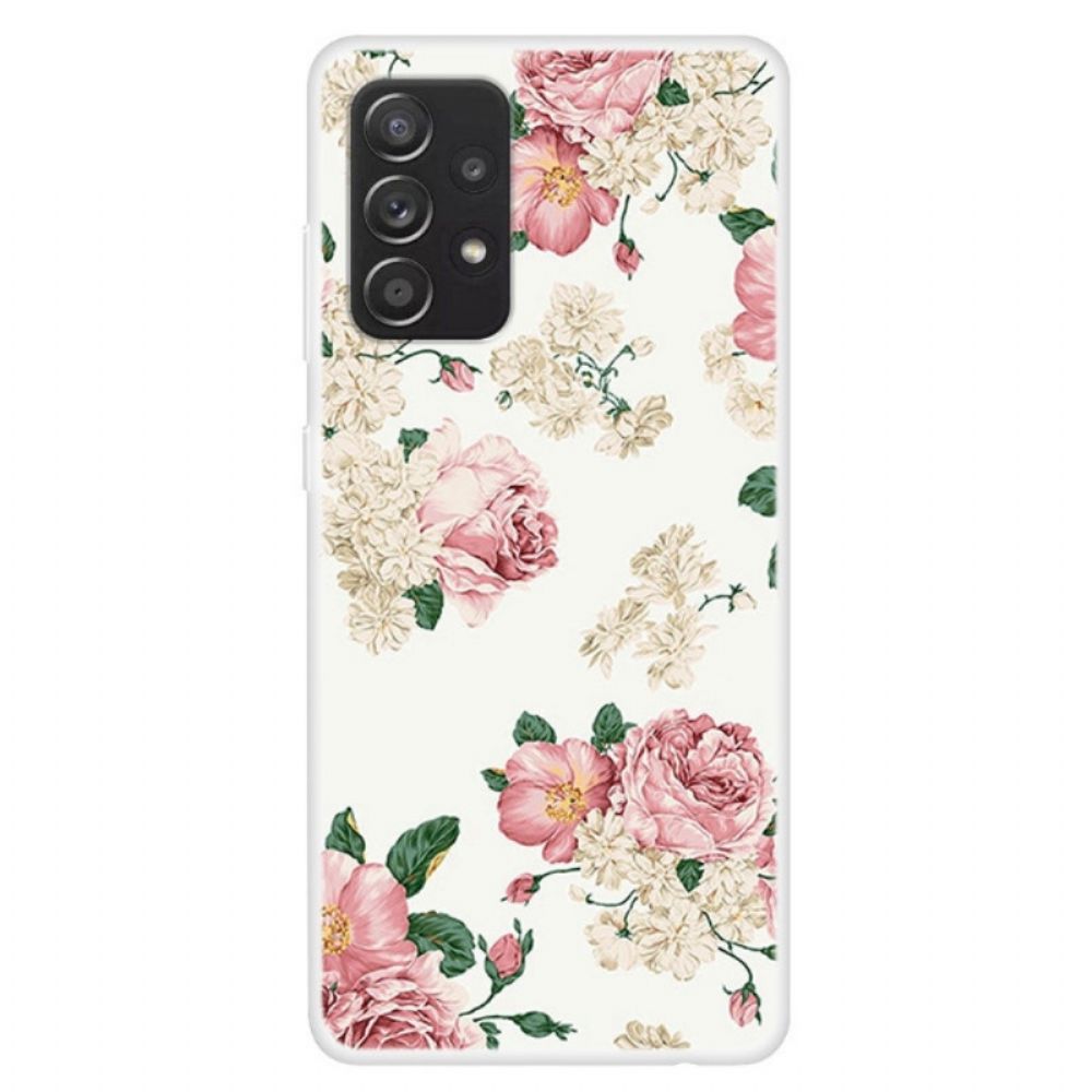 Hoesje voor Samsung Galaxy A13 Vrijheidsbloemen