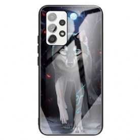 Hoesje voor Samsung Galaxy A13 Wolf Gehard Glas