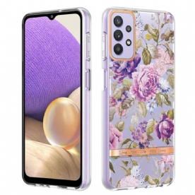 Telefoonhoesje voor Samsung Galaxy A13 Bloemen Transparant