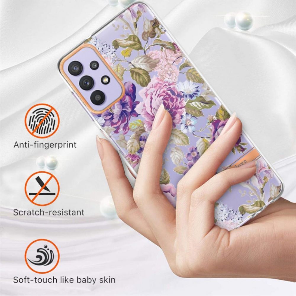 Telefoonhoesje voor Samsung Galaxy A13 Bloemen Transparant