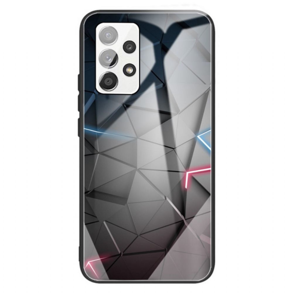 Telefoonhoesje voor Samsung Galaxy A13 Geometrie Gehard Glas