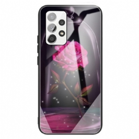 Telefoonhoesje voor Samsung Galaxy A13 Magisch Roze Gehard Glas