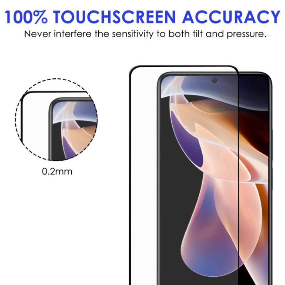 Poco X4 Gt Screenprotector Van Gehard Glas Met Zwarte Rand