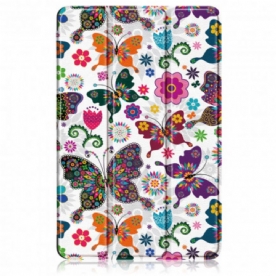 Bescherming Hoesje voor Huawei MatePad Pro 12.6 Verbeterde Retro Vlinders En Bloemen