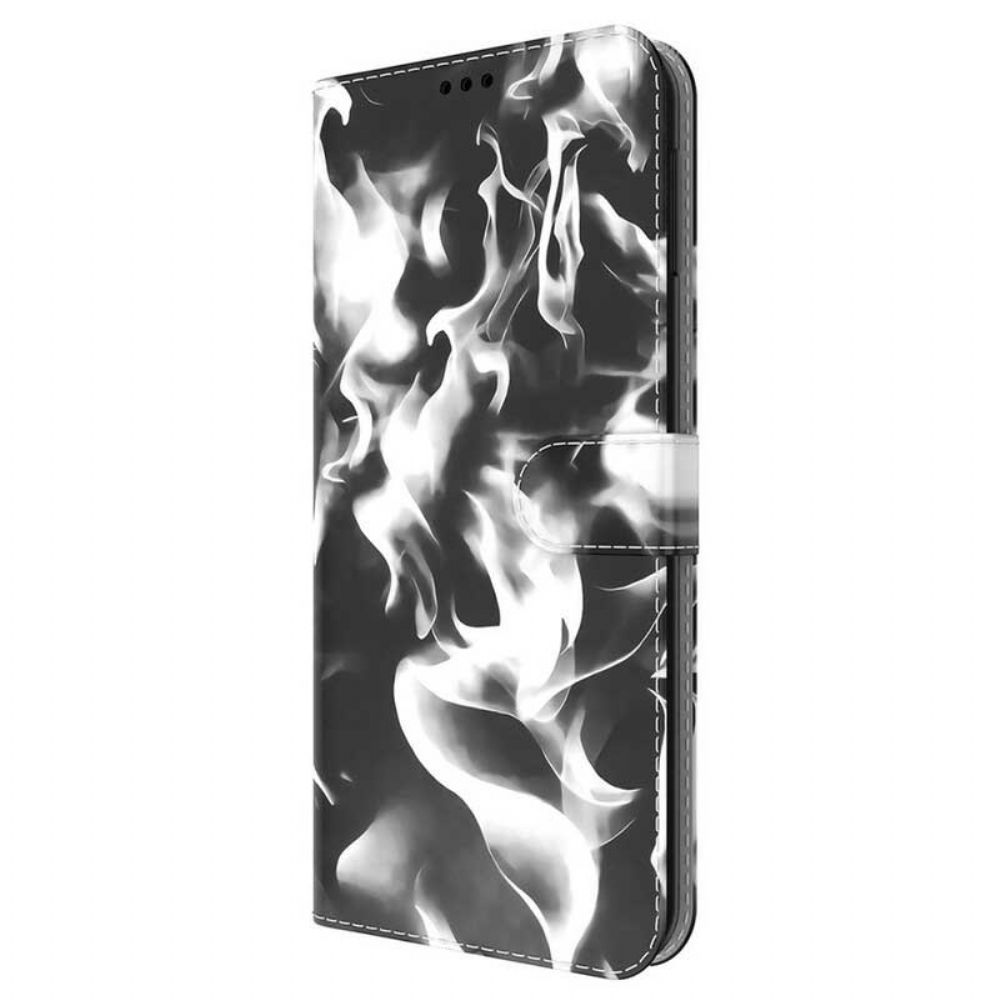 Leren Hoesje voor Oppo Find X3 Neo Abstract Patroon