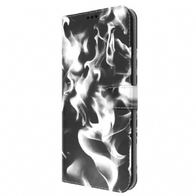 Leren Hoesje voor Oppo Find X3 Neo Abstract Patroon